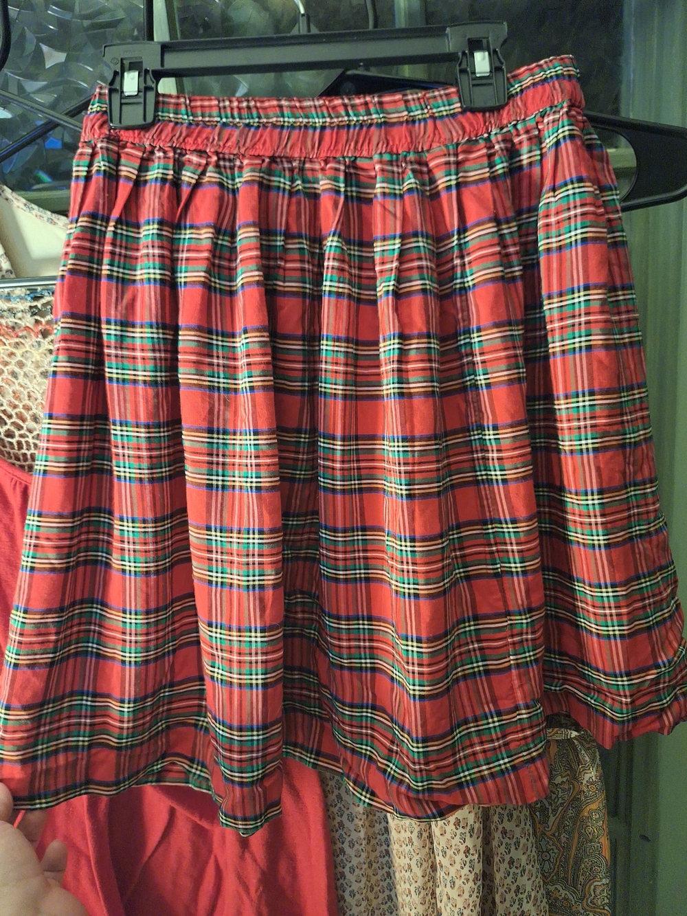 Classic Red Plaid Women's Skirt